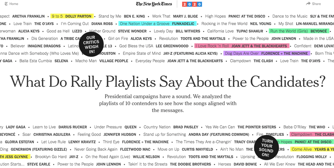 NYT Rally Playlist Content 